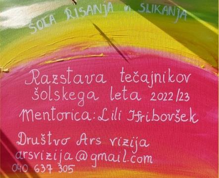 Šola risanja in slikanja_razstava tečajnikov_KC DD